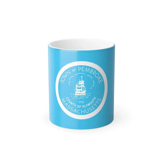 Flag of Pembroke, Massachusetts - Color Changing Coffee Mug 11oz - Go Mug Yourself