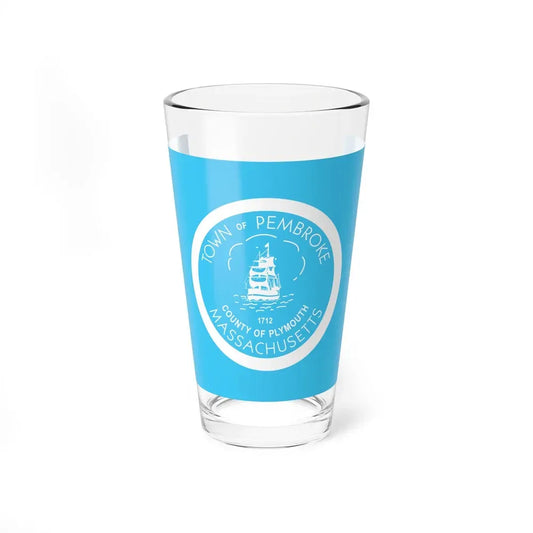 Flag of Pembroke, Massachusetts - Pint Glass 16oz 16oz - Go Mug Yourself