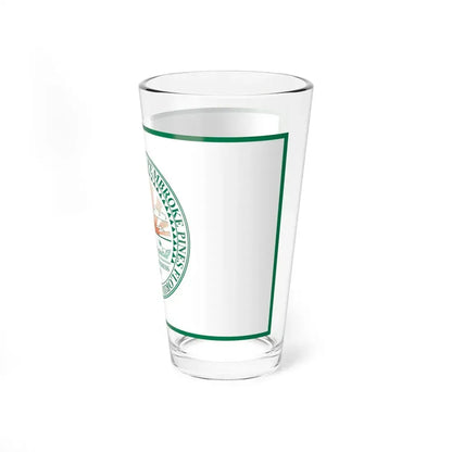 Flag of Pembroke Pines Florida (United States) Pint Glass 16oz - Go Mug Yourself