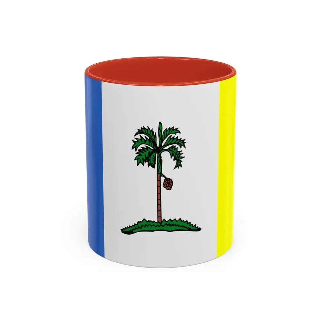 Flag of Penang Malaysia - Accent Coffee Mug 11oz Red - Go Mug Yourself
