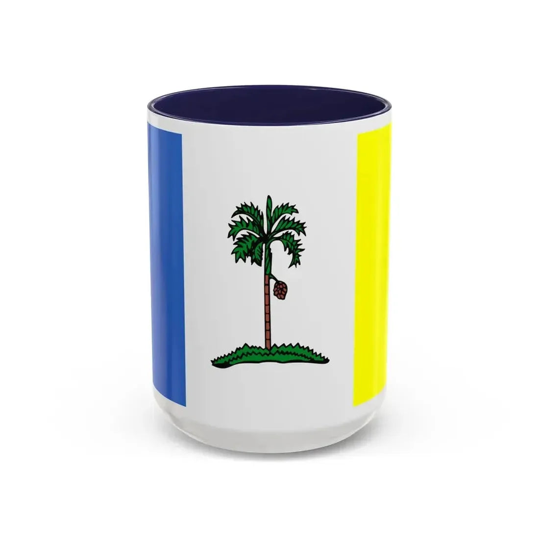 Flag of Penang Malaysia - Accent Coffee Mug 15oz Navy - Go Mug Yourself