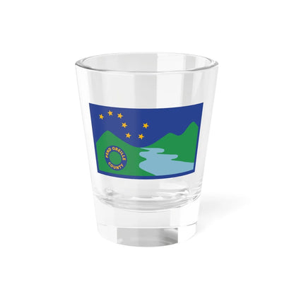 Flag of Pend Oreille County Washington (United States) Shot Glass 1.5oz 1.5oz - Go Mug Yourself