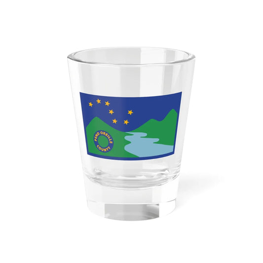 Flag of Pend Oreille County Washington (United States) Shot Glass 1.5oz 1.5oz - Go Mug Yourself