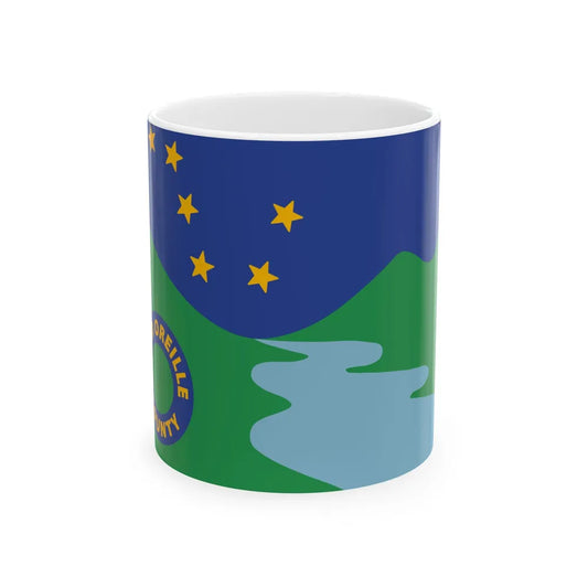 Flag of Pend Oreille County Washington (United States) White Coffee Mug 11oz - Go Mug Yourself