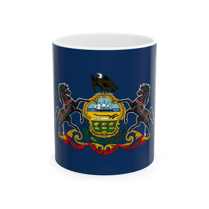 Flag of Pennsylvania (United States) White Coffee Mug 11oz - Go Mug Yourself