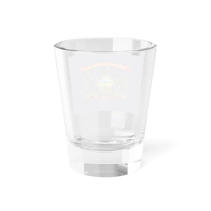 Flag of Pennsylvania with Yellow Lettering on Red Festoon 2009 Proposal (United States) Shot Glass 1.5oz - Go Mug Yourself