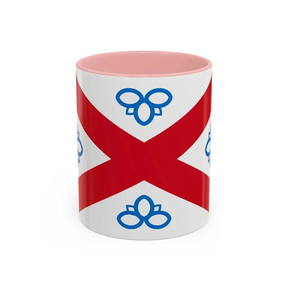 Flag of Penrith UK - Accent Coffee Mug 11oz Pink - Go Mug Yourself