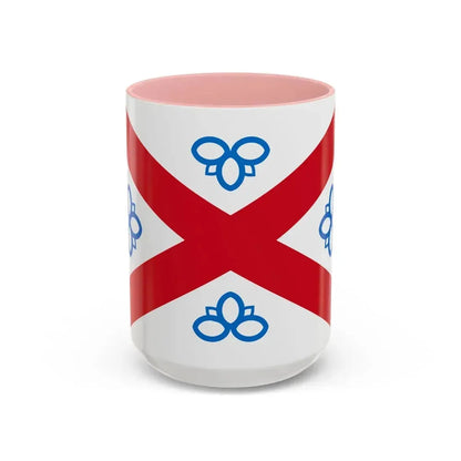 Flag of Penrith UK - Accent Coffee Mug 15oz Pink - Go Mug Yourself
