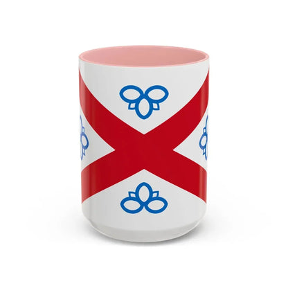 Flag of Penrith UK - Accent Coffee Mug 15oz Pink - Go Mug Yourself