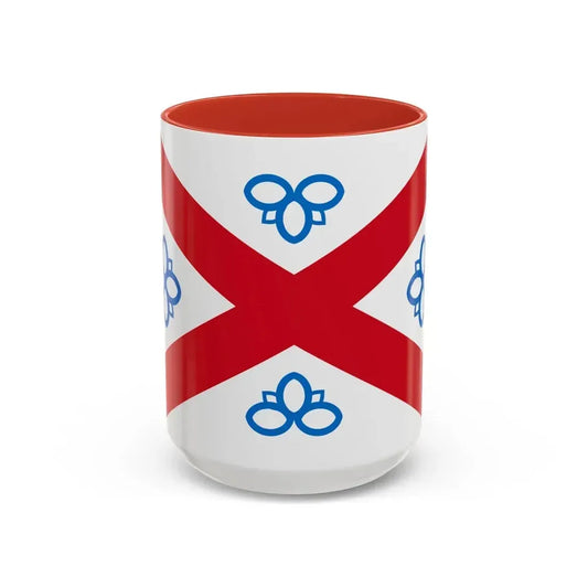Flag of Penrith UK - Accent Coffee Mug 15oz Red - Go Mug Yourself