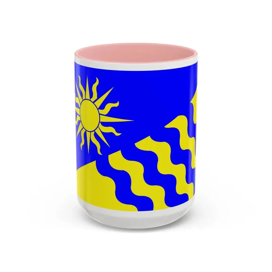 Flag of Penticton BC Canada - Accent Coffee Mug 15oz Pink - Go Mug Yourself