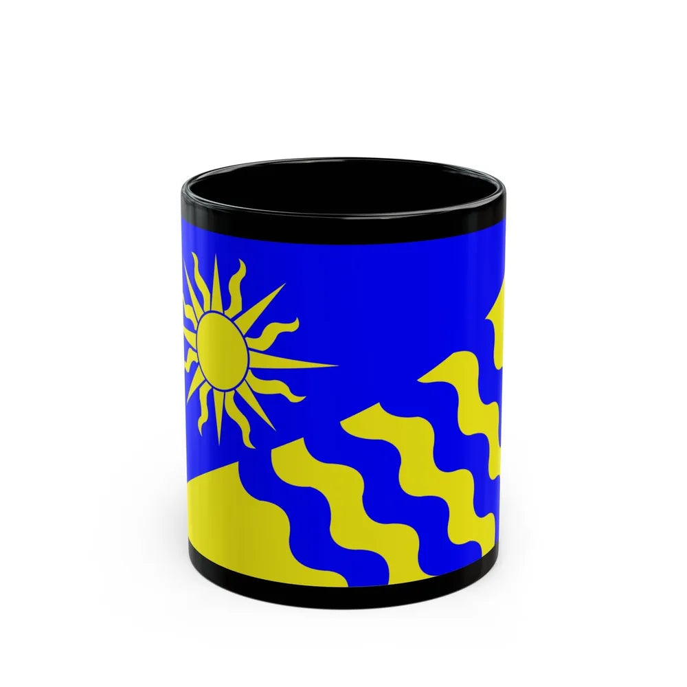 Flag of Penticton BC Canada - Black Coffee Mug-11oz-Go Mug Yourself