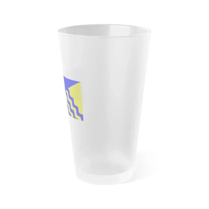 Flag of Penticton BC Canada - Frosted Pint Glass 16oz - Go Mug Yourself