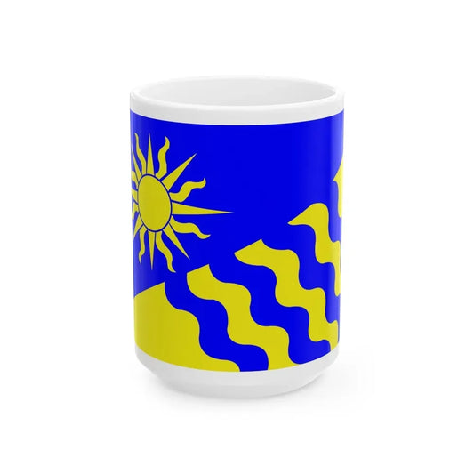 Flag of Penticton BC Canada - White Coffee Mug 15oz - Go Mug Yourself