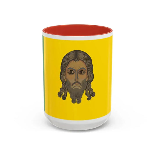Flag of Penza Oblast Russia - Accent Coffee Mug 15oz Red - Go Mug Yourself
