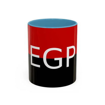 Flag of People's Guerrilla Army EGP - Accent Coffee Mug 11oz Light Blue - Go Mug Yourself