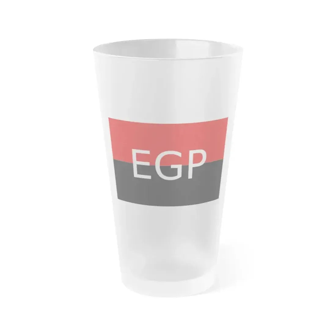 Flag of People's Guerrilla Army EGP - Frosted Pint Glass 16oz 16oz Frosted - Go Mug Yourself