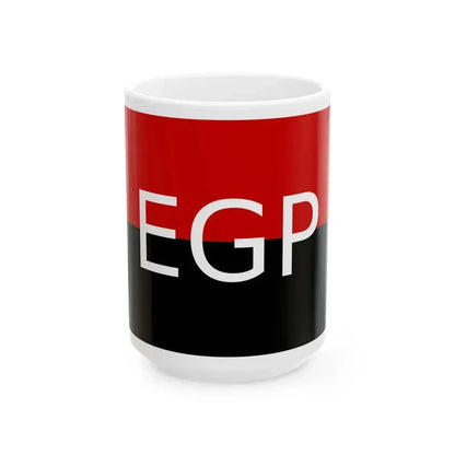 Flag of People's Guerrilla Army EGP - White Coffee Mug 15oz - Go Mug Yourself