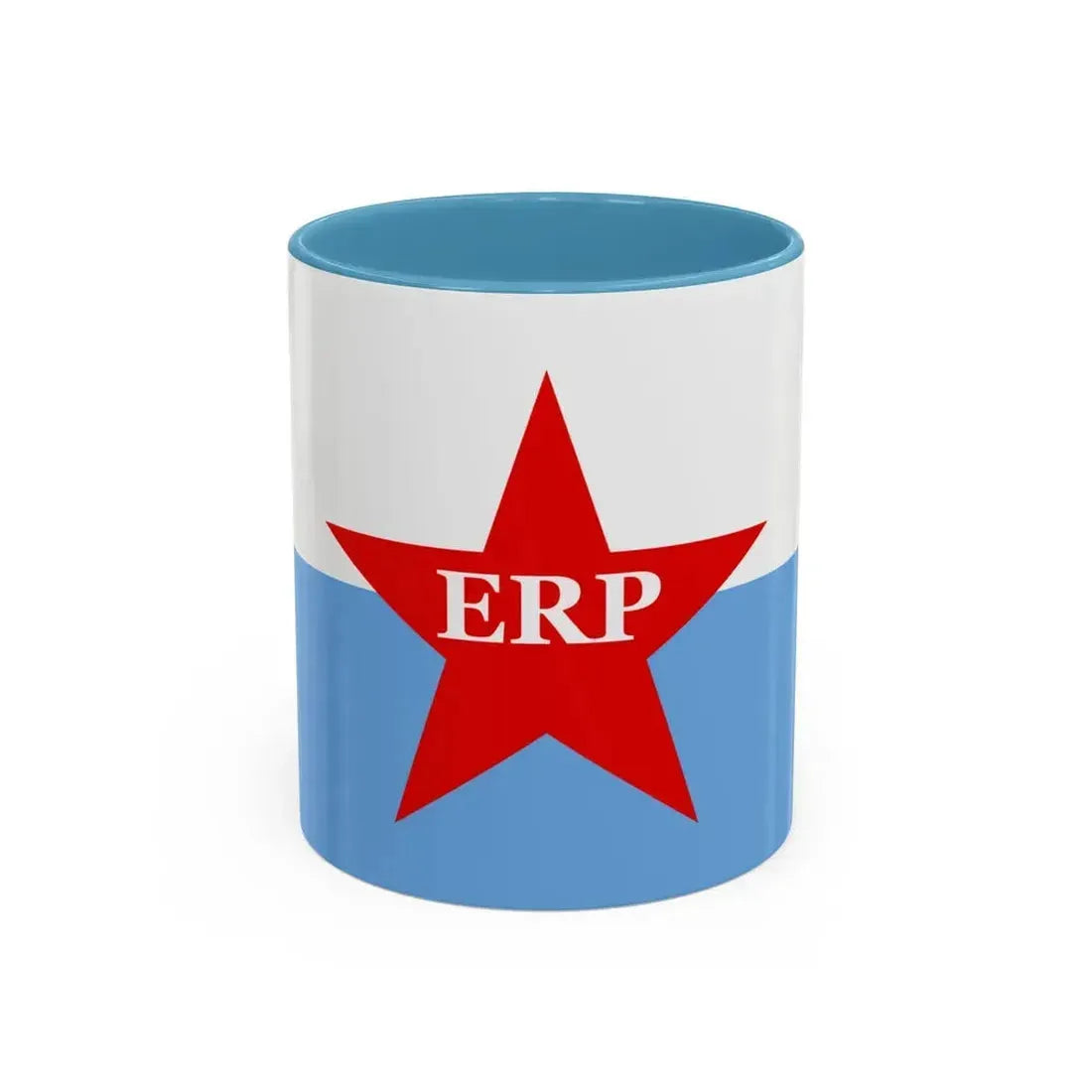 Flag of People's Revolutionary Army ERP - Accent Coffee Mug 11oz Light Blue - Go Mug Yourself
