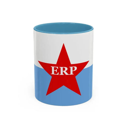 Flag of People's Revolutionary Army ERP - Accent Coffee Mug 11oz Light Blue - Go Mug Yourself
