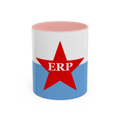 Flag of People's Revolutionary Army ERP - Accent Coffee Mug 11oz Pink - Go Mug Yourself