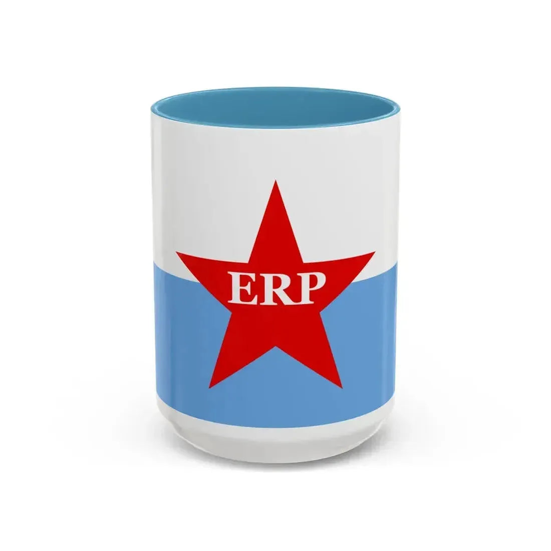 Flag of People's Revolutionary Army ERP - Accent Coffee Mug 15oz Light Blue - Go Mug Yourself