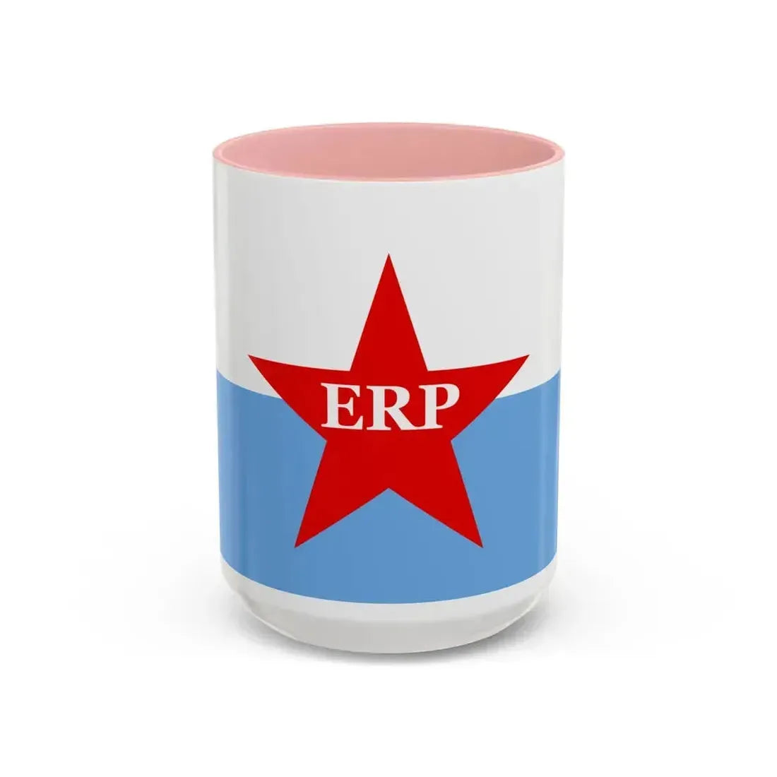 Flag of People's Revolutionary Army ERP - Accent Coffee Mug 15oz Pink - Go Mug Yourself