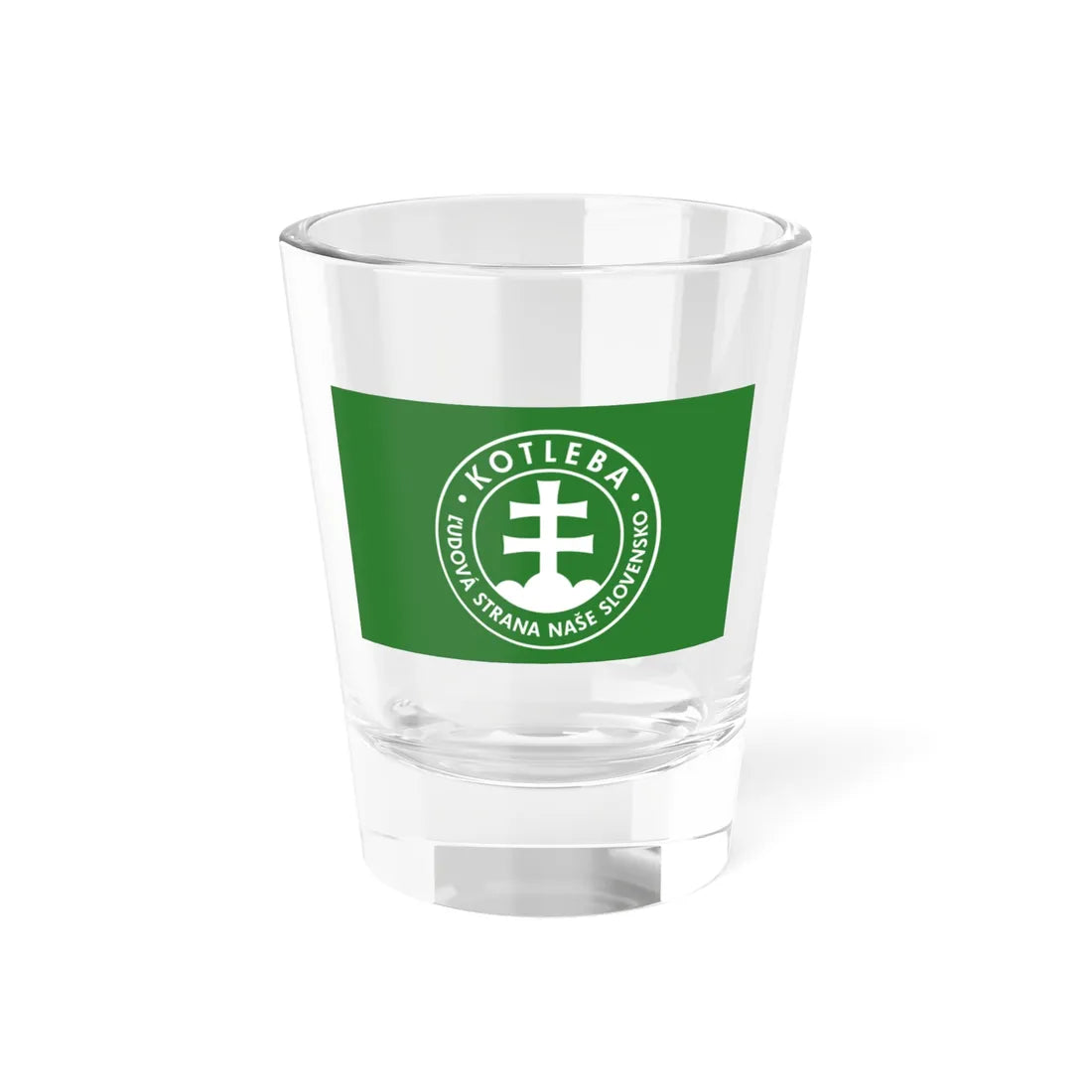 Flag Of Peoples Party Our Slovakia (Slovakia) Shot Glass 1.5oz 1.5oz - Go Mug Yourself
