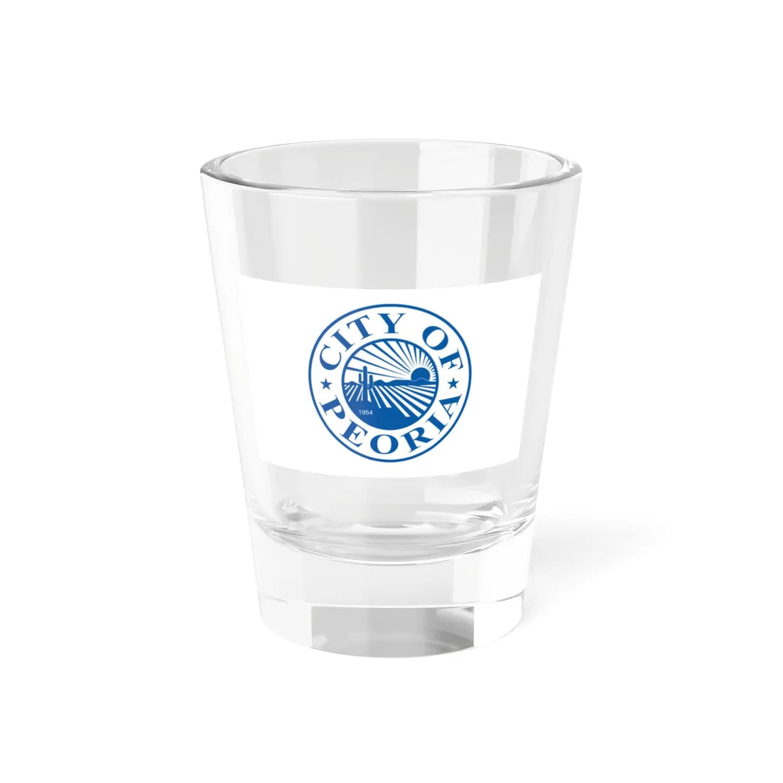 Flag of Peoria Arizona 1954-2017 (United States) Shot Glass 1.5oz 1.5oz - Go Mug Yourself