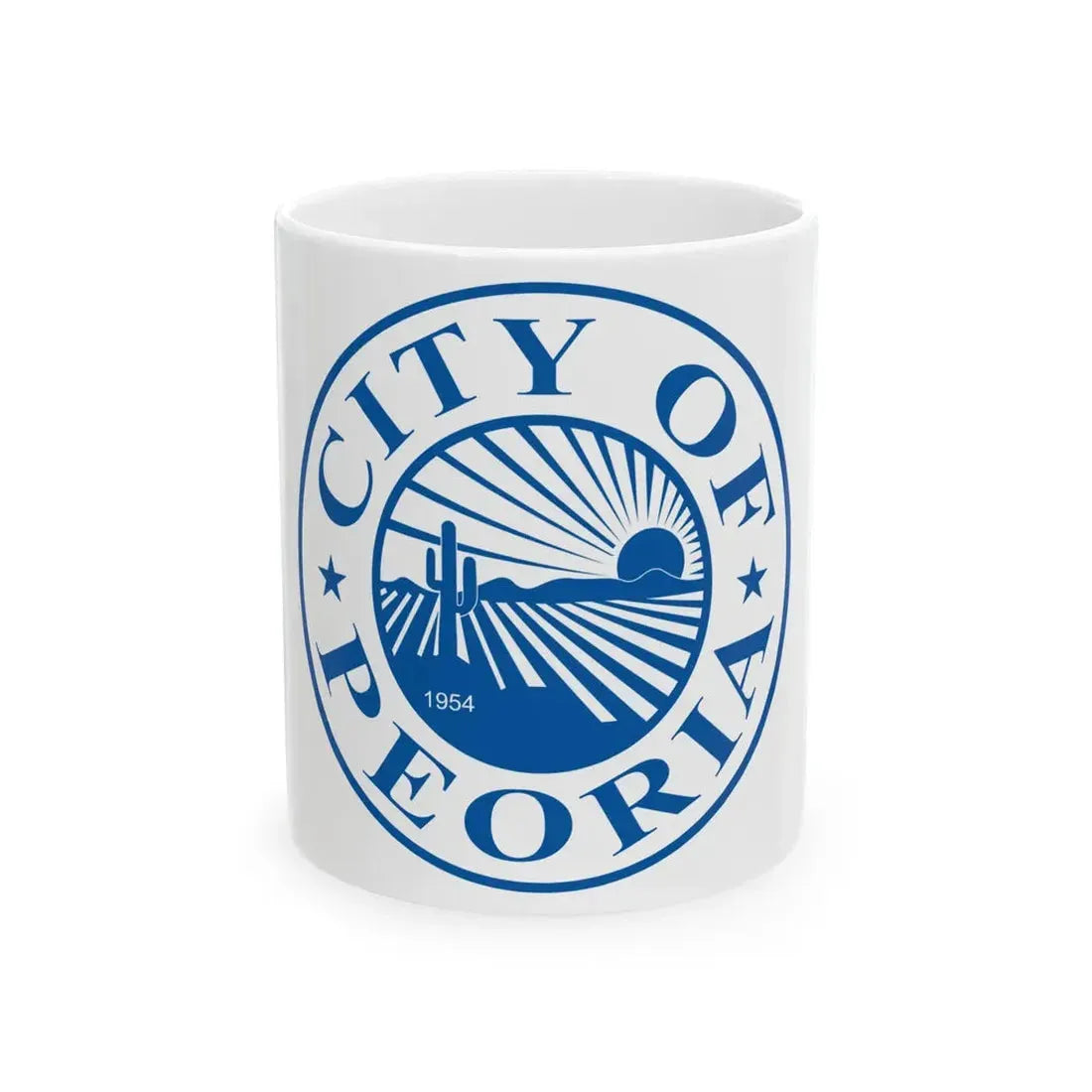 Flag of Peoria Arizona 1954-2017 (United States) White Coffee Mug 11oz - Go Mug Yourself