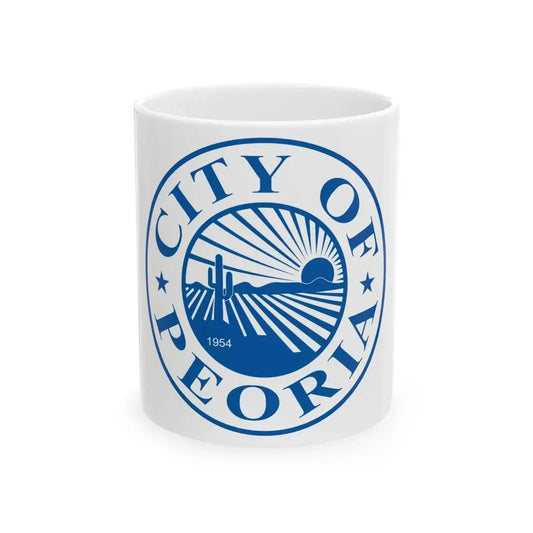 Flag of Peoria Arizona 1954-2017 (United States) White Coffee Mug 11oz - Go Mug Yourself