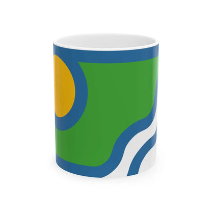Flag of Peoria County Illinois (United States) White Coffee Mug 11oz - Go Mug Yourself
