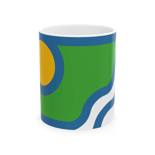 Flag of Peoria County Illinois (United States) White Coffee Mug 11oz - Go Mug Yourself