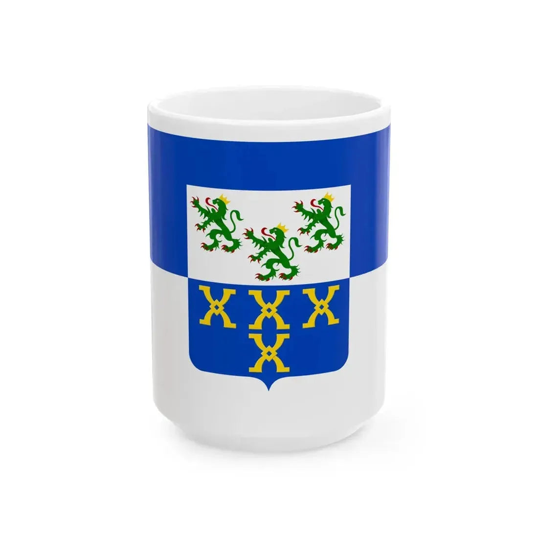 Flag of Pepinster (Belgium) White Coffee Mug 15oz - Go Mug Yourself