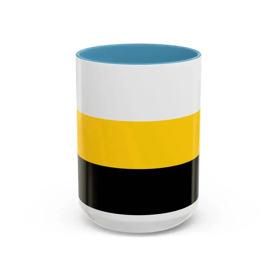 Flag of Perak Malaysia - Accent Coffee Mug 15oz Light Blue - Go Mug Yourself