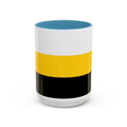 Flag of Perak Malaysia - Accent Coffee Mug 15oz Light Blue - Go Mug Yourself