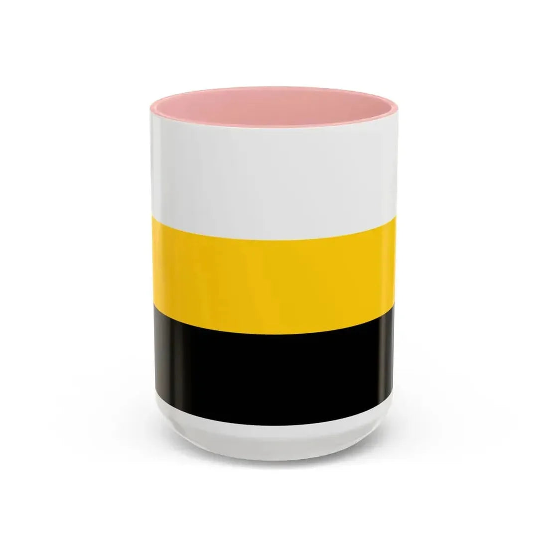 Flag of Perak Malaysia - Accent Coffee Mug 15oz Pink - Go Mug Yourself