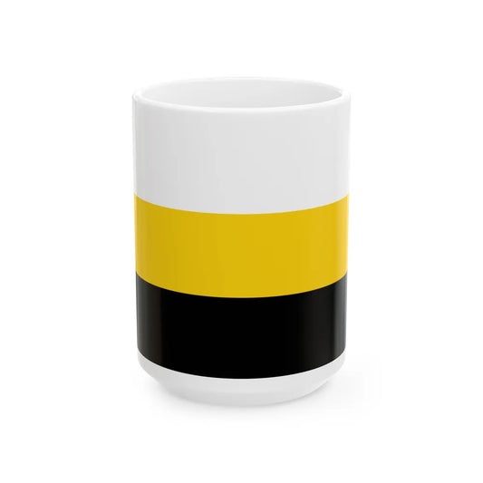 Flag of Perak Malaysia - White Coffee Mug-15oz-Go Mug Yourself