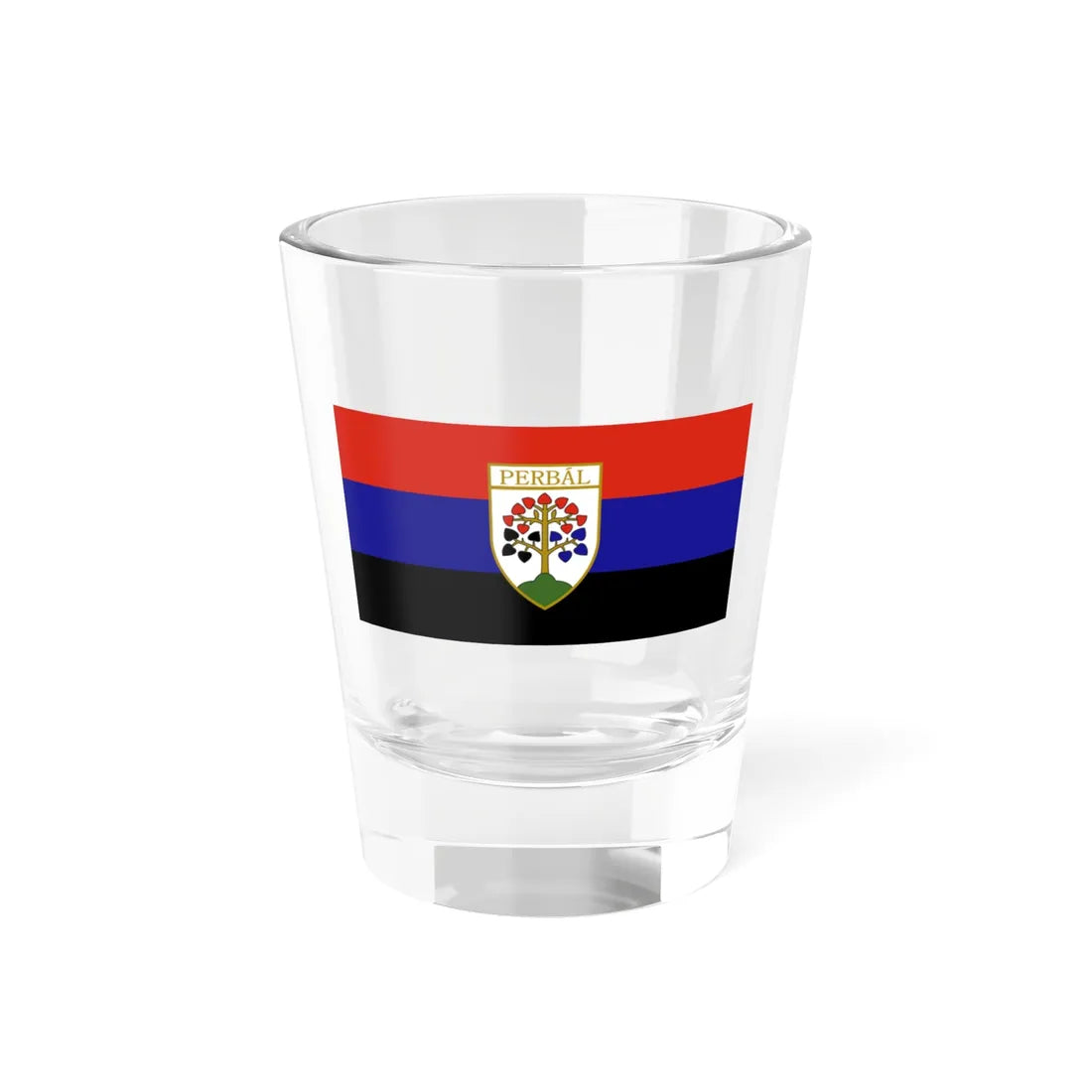 Flag of Perbal (Hungary) Shot Glass 1.5oz 1.5oz - Go Mug Yourself