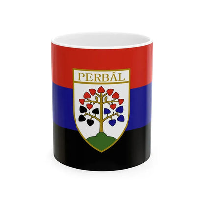 Flag of Perbal (Hungary) White Coffee Mug 11oz - Go Mug Yourself