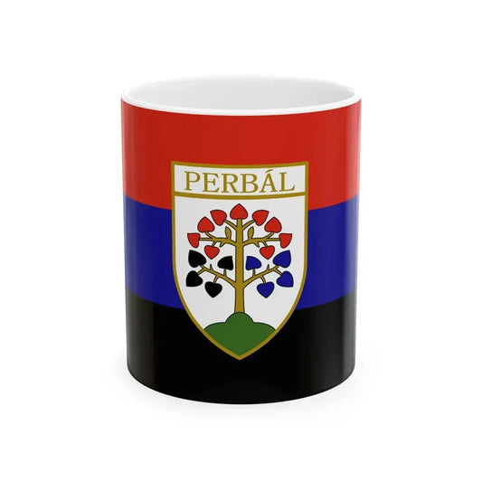 Flag of Perbal (Hungary) White Coffee Mug 11oz - Go Mug Yourself