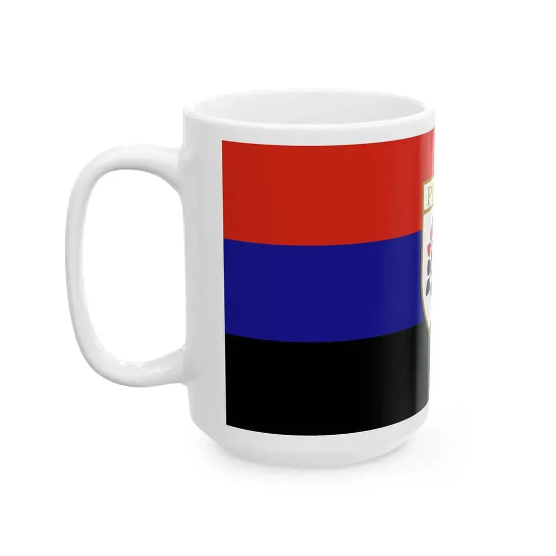 Flag of Perbal (Hungary) White Coffee Mug - Go Mug Yourself