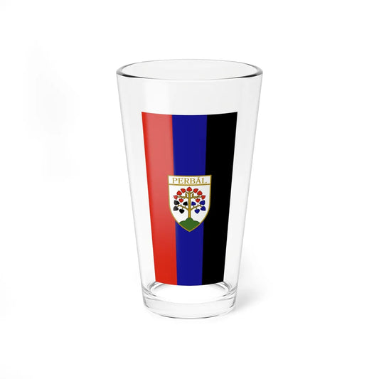 Flag of Perbal vertical (Hungary) Pint Glass 16oz 16oz - Go Mug Yourself