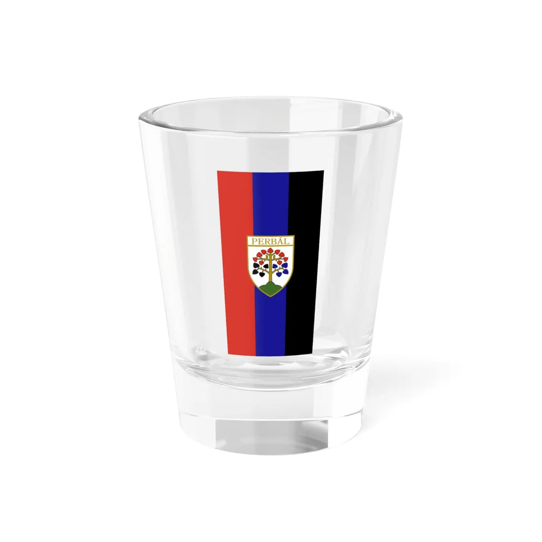 Flag of Perbal vertical (Hungary) Shot Glass 1.5oz 1.5oz - Go Mug Yourself