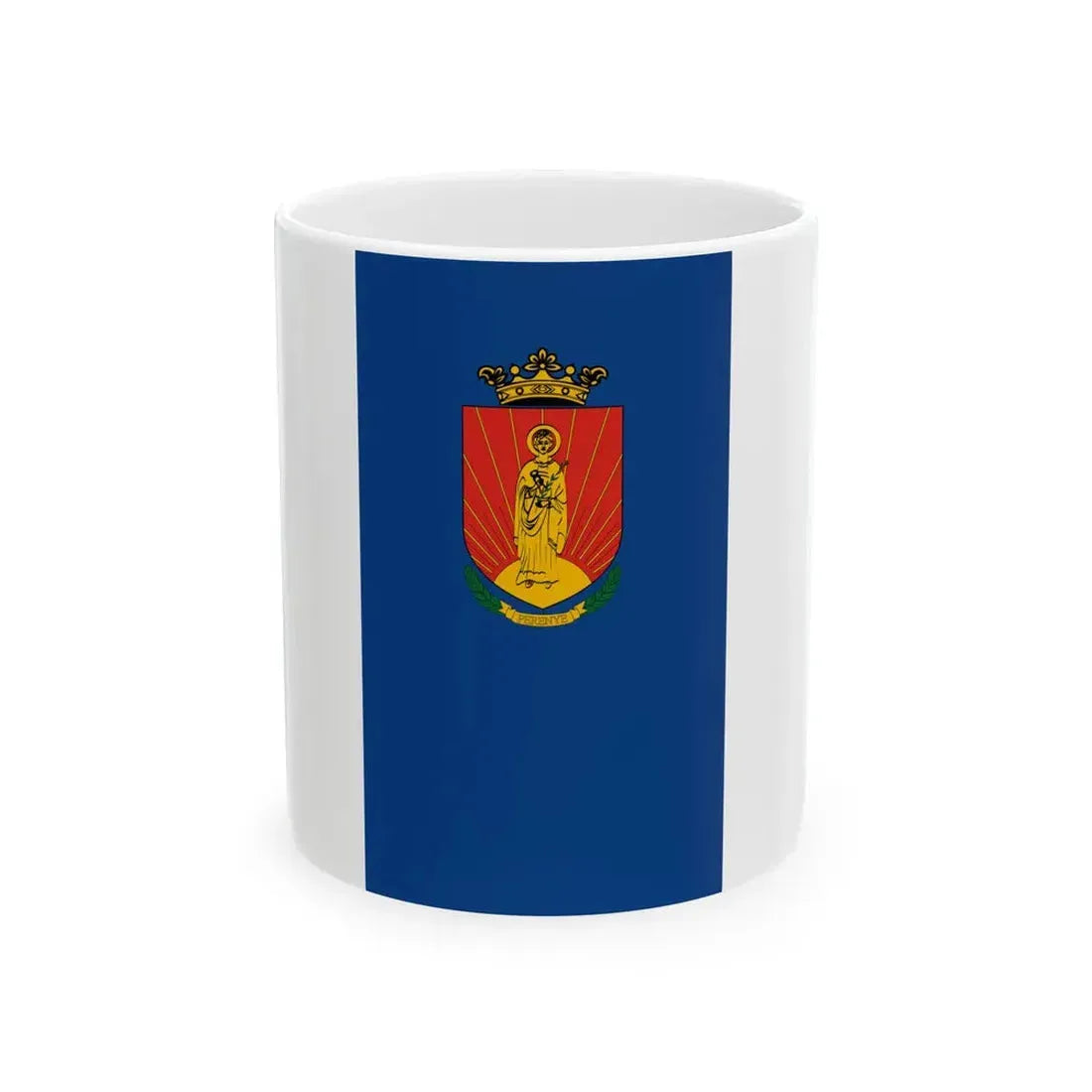 Flag of Perenye variant (Hungary) White Coffee Mug 11oz - Go Mug Yourself