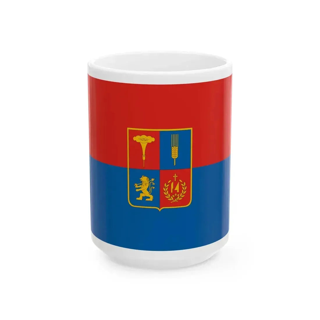 Flag of Perkata (Hungary) White Coffee Mug 15oz - Go Mug Yourself