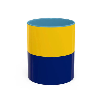 Flag of Perlis Malaysia - Accent Coffee Mug 11oz Light Blue - Go Mug Yourself