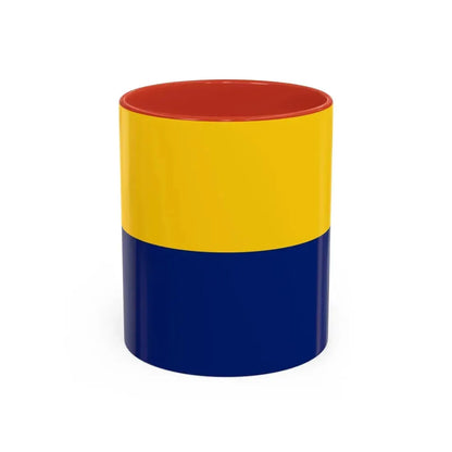 Flag of Perlis Malaysia - Accent Coffee Mug 11oz Red - Go Mug Yourself