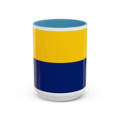Flag of Perlis Malaysia - Accent Coffee Mug 15oz Light Blue - Go Mug Yourself