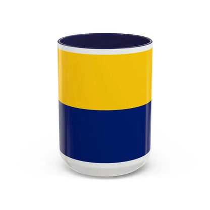 Flag of Perlis Malaysia - Accent Coffee Mug 15oz Navy - Go Mug Yourself